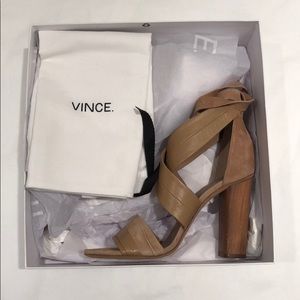 Vince block-heeled sandal